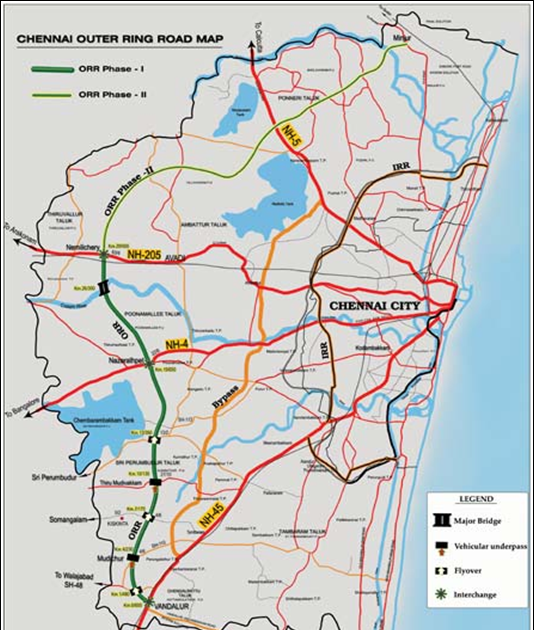 GERUGAMBAKKAM - கெருகம்பாக்கம்: Accessing the Chennai Outer Ring Road ...